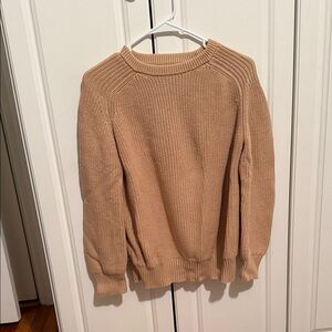 Cozy Tan Knit Sweater